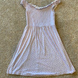 Dainty Floral Purple Mini Dress